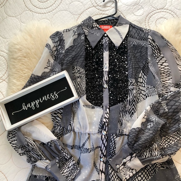 Kirna Zabete Dresses & Skirts - Kirna Zabete for Target chiffon shirt dress